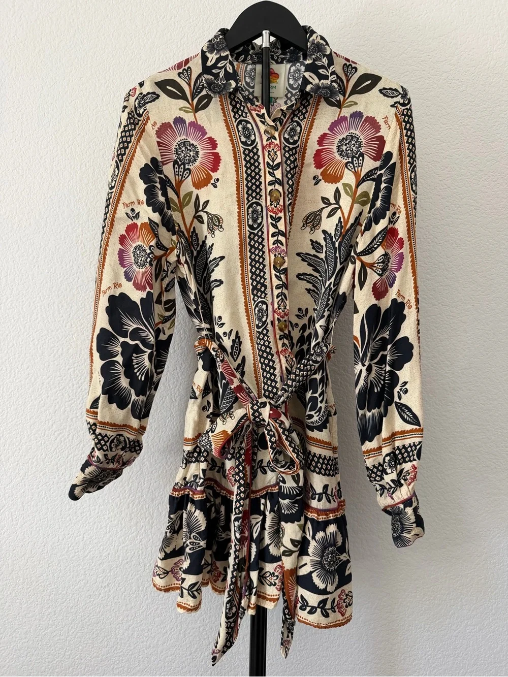 Farm Rio Romantic Garden Mini Dress
